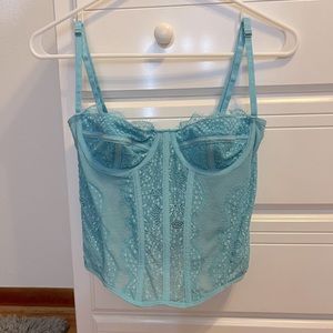 Blue Corset Top